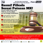 Resmi! Pilkada Sesuai Putusan MK!