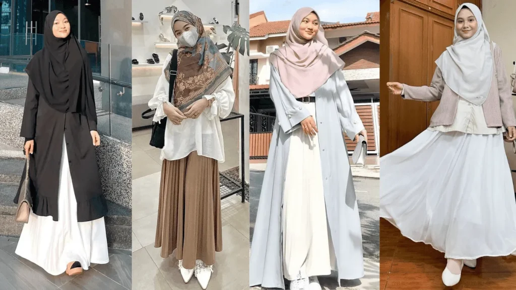 10-style-hijab-syar’i-dengan-rok-yang-kece-abis,-auto-stylish-tapi-tetap-sopan!